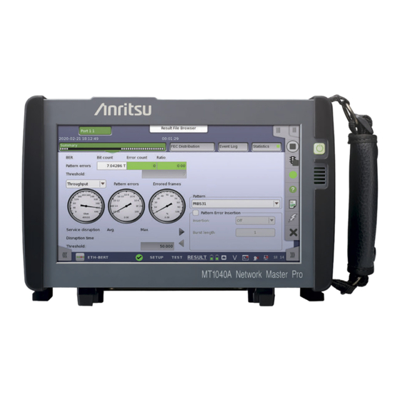 Anritsu Network Master Series Equipment Manuals