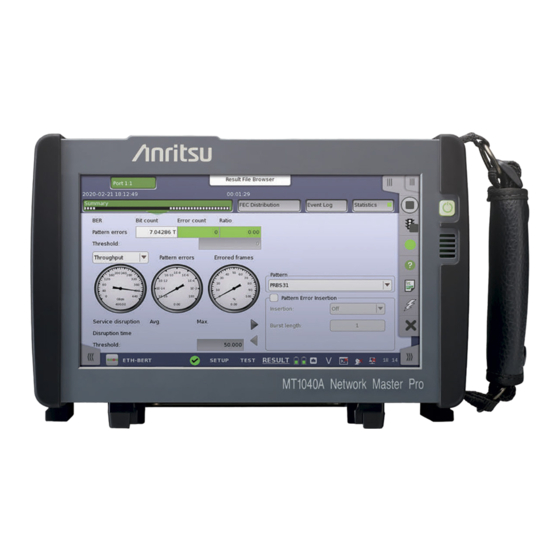 Anritsu Network Master Series Configuration Manual