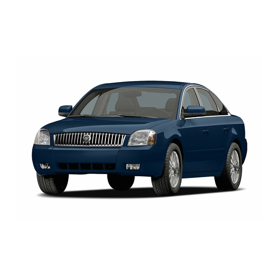 Mercury 2006 Montego Owner's Manual