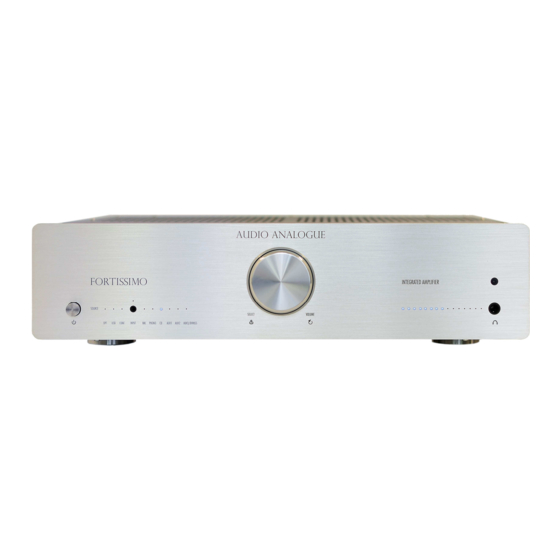 Audio Analogue FORTISSIMO User Manual