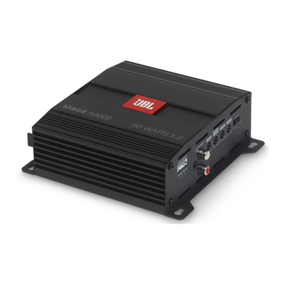 Harman JBL Stage A6002 Owner's Manual