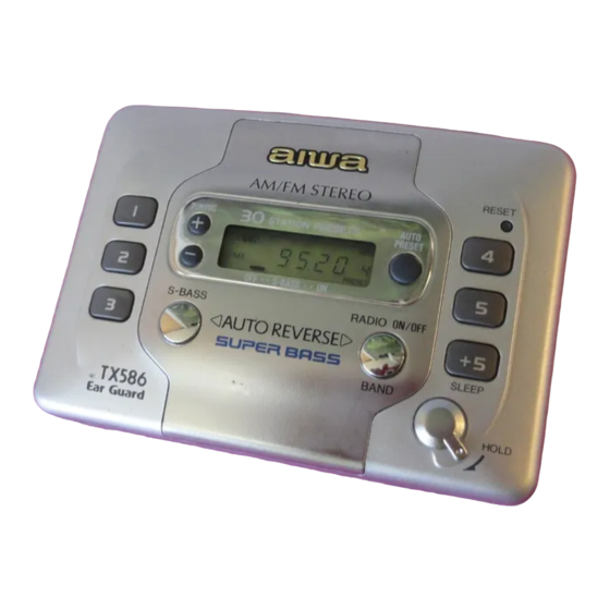 Aiwa HS-TX586 Operating Instructions
