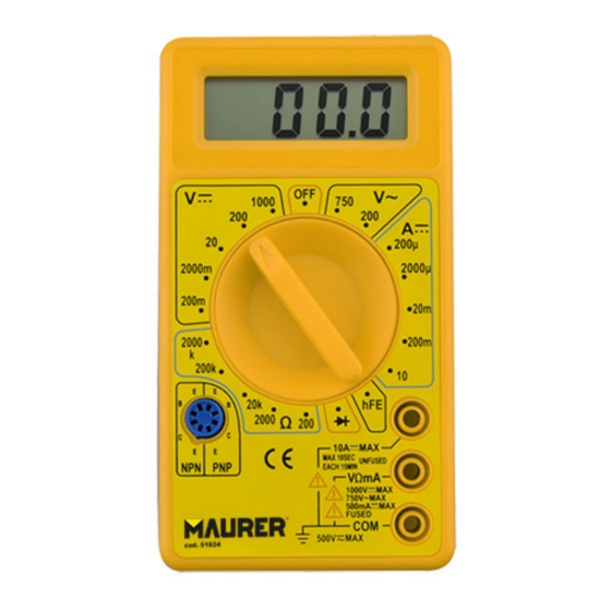 Maurer 51924 User Manual