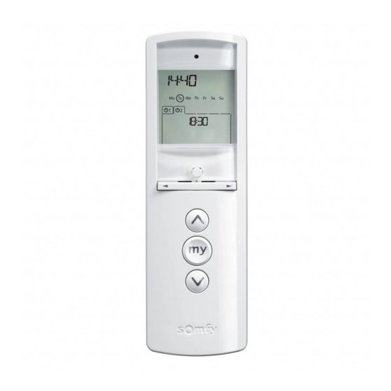 SOMFY Telis 1 Chronis RTS Quick Start Manual