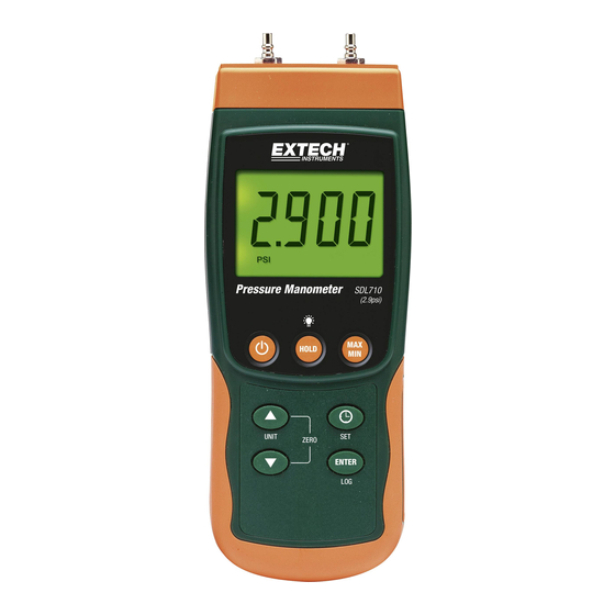 Extech Instruments SDL710 User Manual
