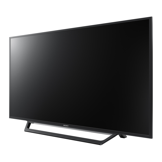 SONY BRAVIA KDL32W600D OPERATING INSTRUCTIONS MANUAL Pdf Download