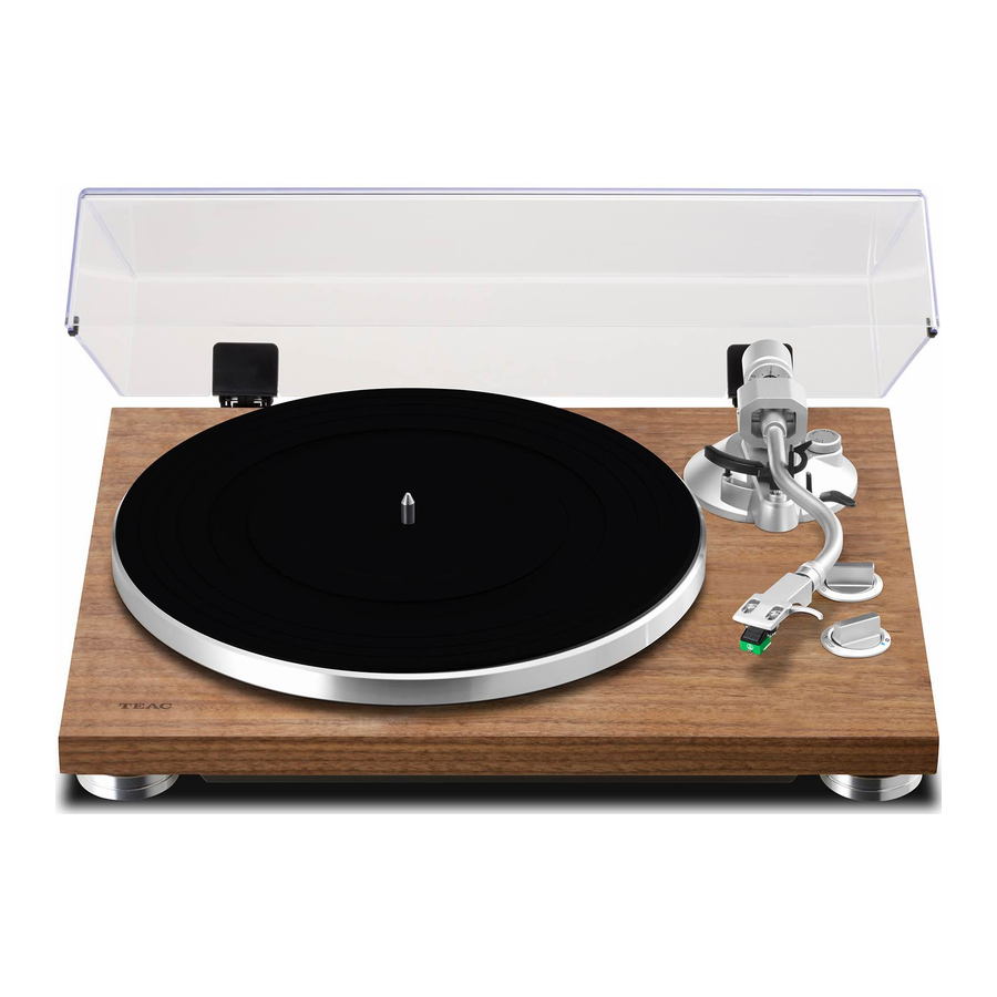 Teac TN-400BT - Analog Turntable Manual