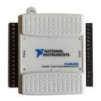National Instruments USB-6008 User Manual And Specifications