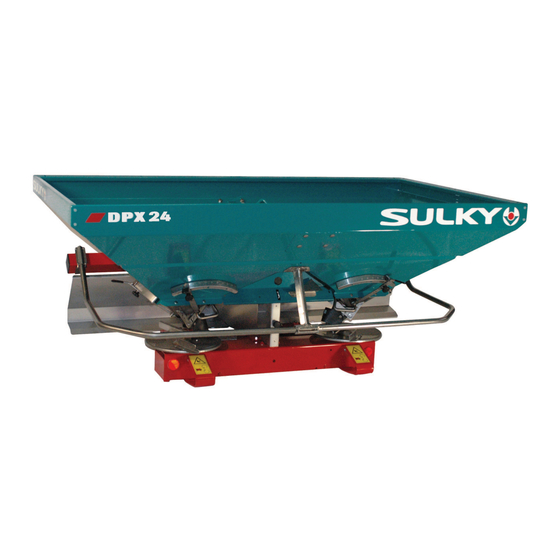 Sulky DPX 24 Original Instructions Manual