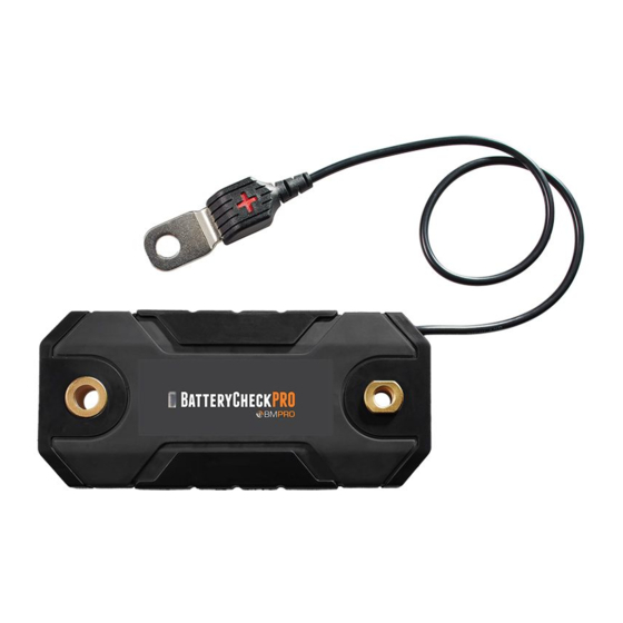 BMPRO BatteryCheck Series Owner's Manual