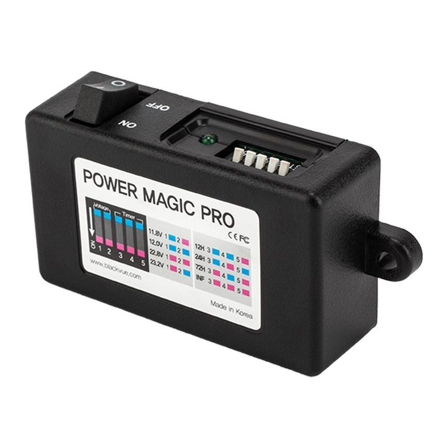 BlackVue Power Magic Pro - Hardwiring Kit For Parking Mode Manual