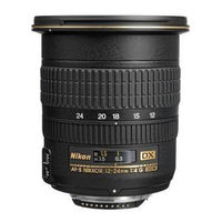 Nikon AF-S DX Zoom-Nikkor 12-24mm f/4G IF-ED Instruction Manual