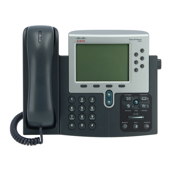 User Manuals: Cisco IP Phone Collaboration Endpoints