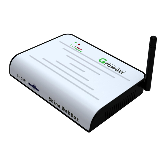 Growatt Shine WebBox User Manual