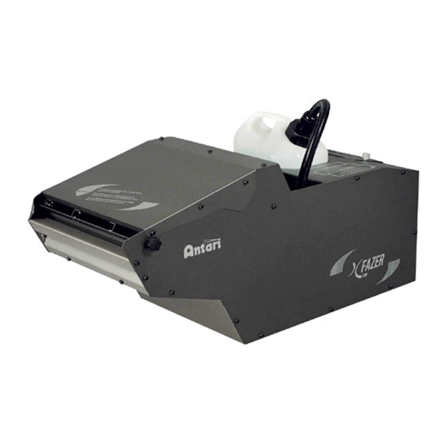 Antari X Fazer User Manual