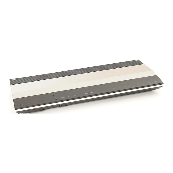 Bang & Olufsen Beomaster 4500 Setting-Up Manual