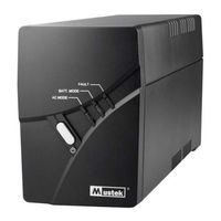 Mustek POWERMUST 848 Startup Manual