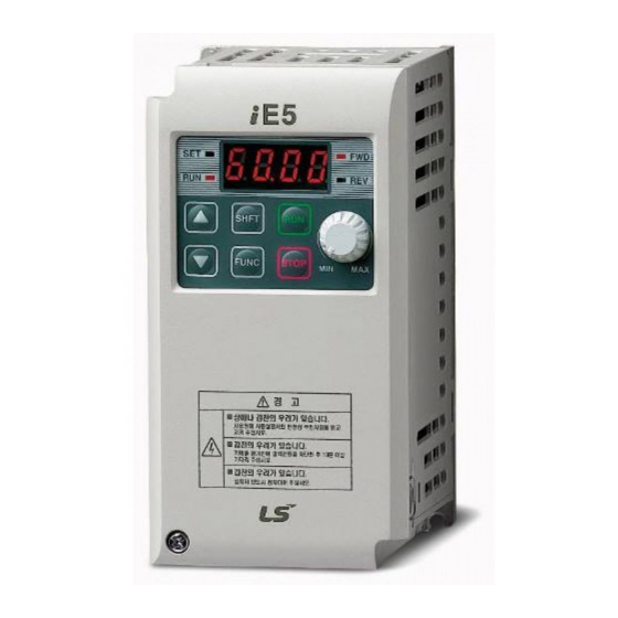 LS Industrial Systems SV-iE5 Series Instructions Manual