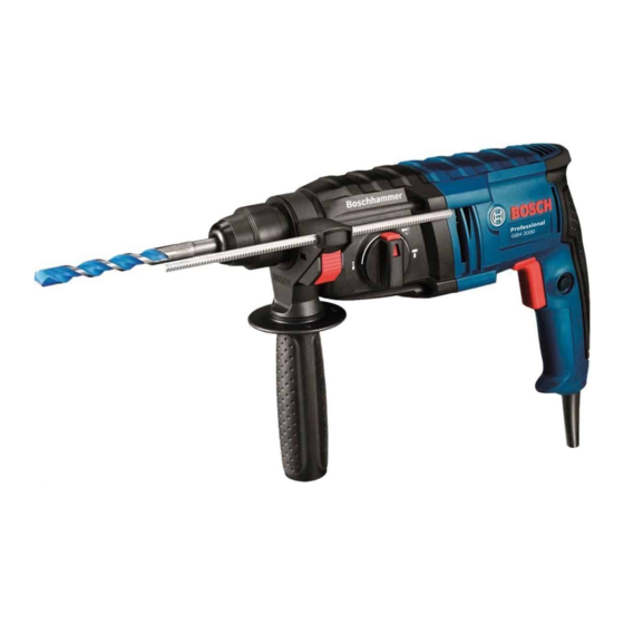 Bosch Professional GBH 2000 RE Manuals
