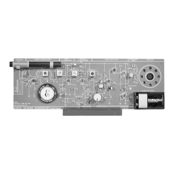 Elenco Electronics SUPERHET AM-550TK Assembly And Instruction Manual