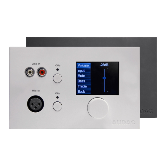 AUDAC DW5065 User Manual & Installation Manual