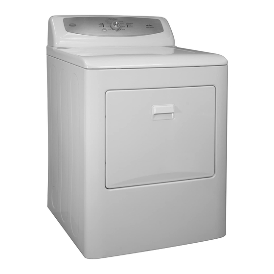 Haier RDE350AW - 6.5 Cu. Ft. Electric Dryer Manuals