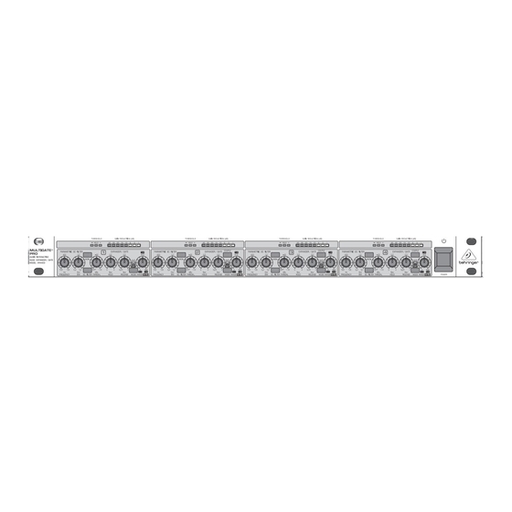 Behringer MULTIGATE PRO XR4400 User Manual