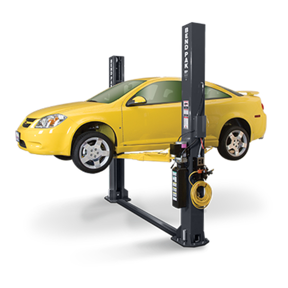 BendPak XPR-9S Installation And Operation Manual