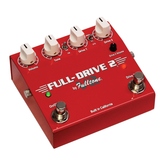 Fulltone Full-Drive2 Manual