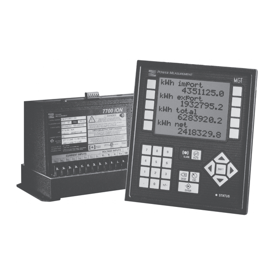 Power Measurement ION 7700 Instructions Manual