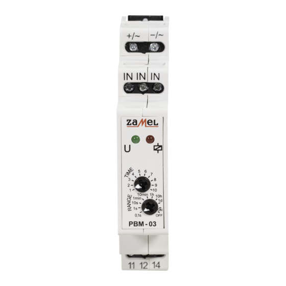 Zamel Exta PBM-03 Instruction Manual