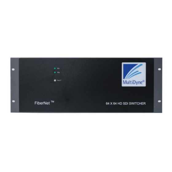 MultiDyne FiberNet FN-64-CHAS Manuals