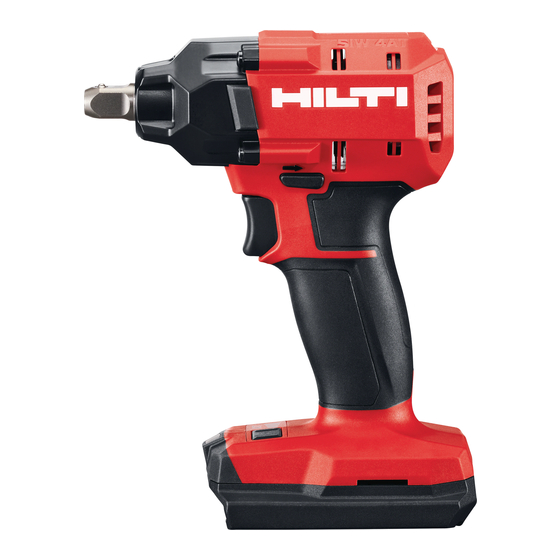 Hilti NURON SIW 4AT-22 Manual