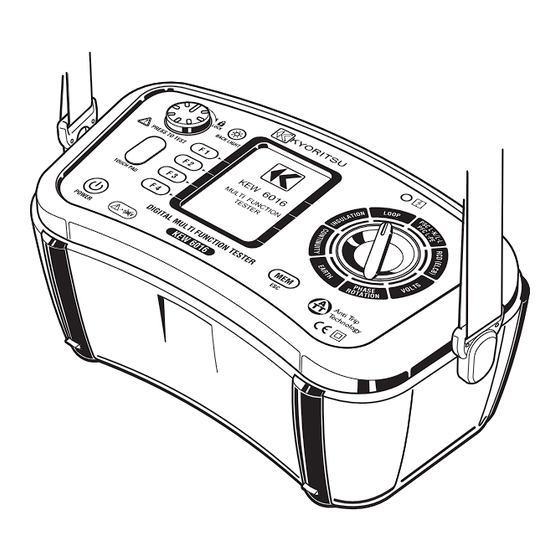 Kyoritsu Electrical Instruments Works TESTER Instruction Manual