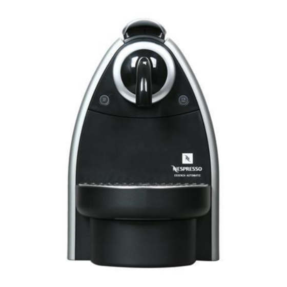 Nespresso Essensa Automatic C100 Instruction Manual
