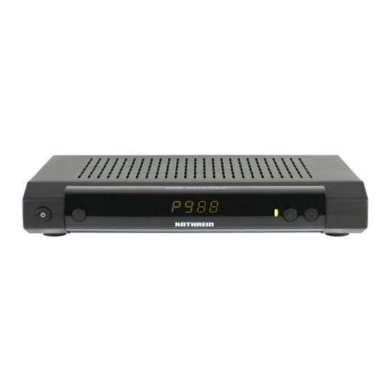 Kathrein UFS 705si Operating Manual