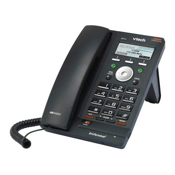 VTech ErisTerminal SIP Deskset VSP715A User Manual