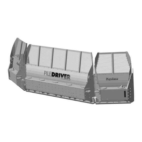Degelman PILEDRIVER Operator's Manual/Parts Catalog