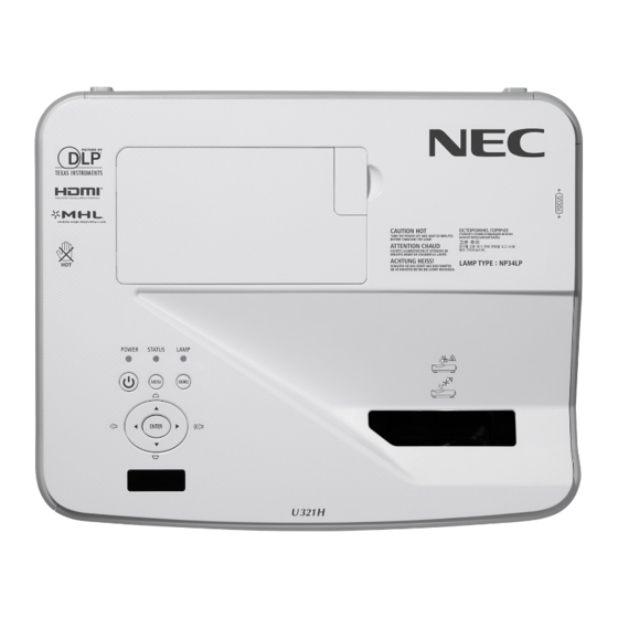 NEC NP-U321H Manuals
