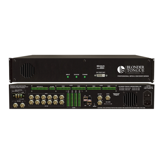 Blonder tongue SDE-6S-ASI Manuals