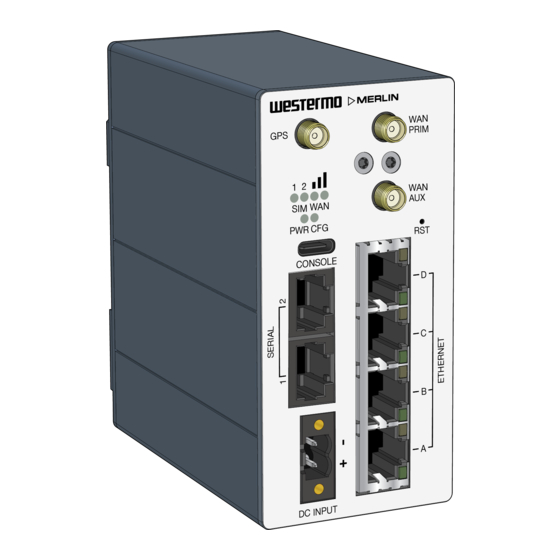 Westermo Merlin 4400 Series User Manual