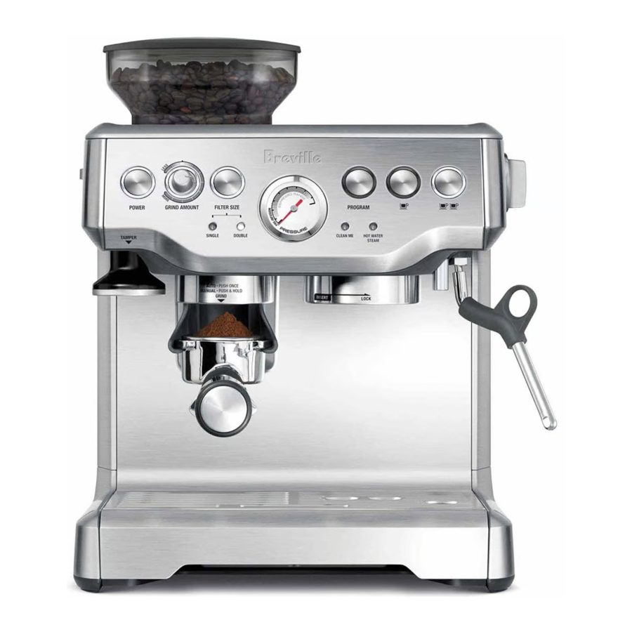Breville Barista Express BES870 - Coffee Maker Manual