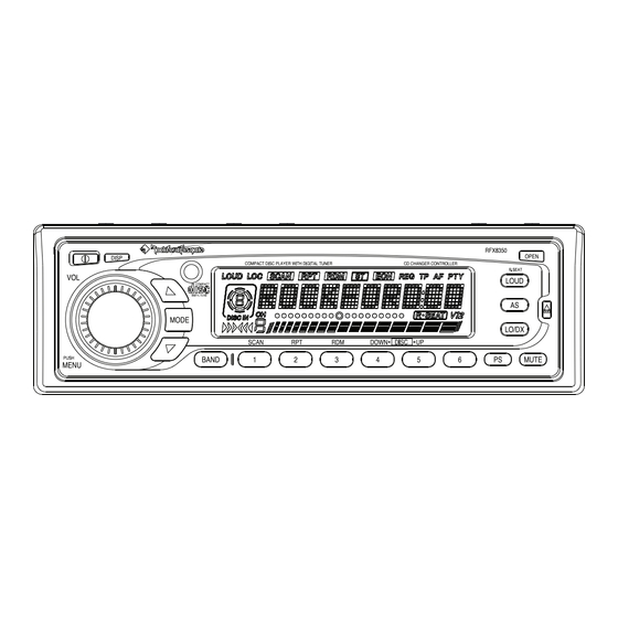 Rockford Fosgate 3 Sixty.3 Installation Reference Sheet