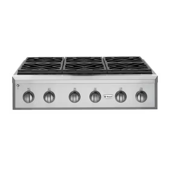 GE Monogram ZGU366NPSS Gas Rangetop Manuals