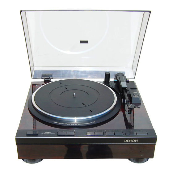 Denon DP-47F Series Service Manual