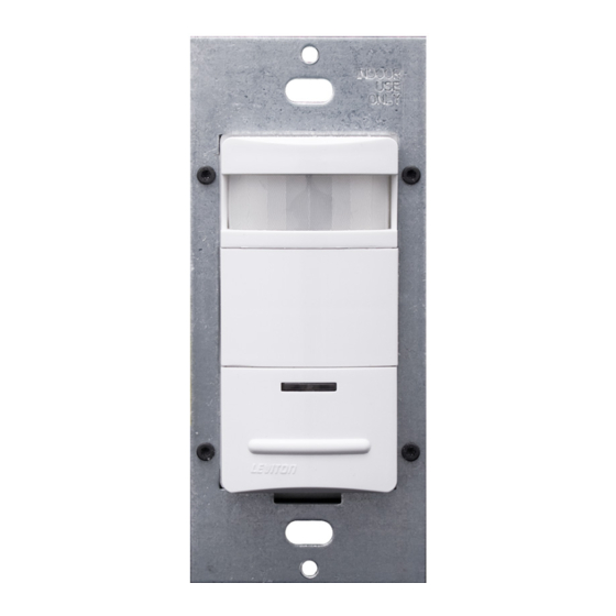 Leviton decora LEVODS15TDW Installation Instructions