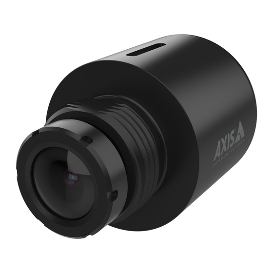 Axis F2105-RE Standard Sensor Manuals