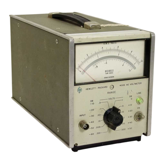 HP 400E Operating And Service Manual