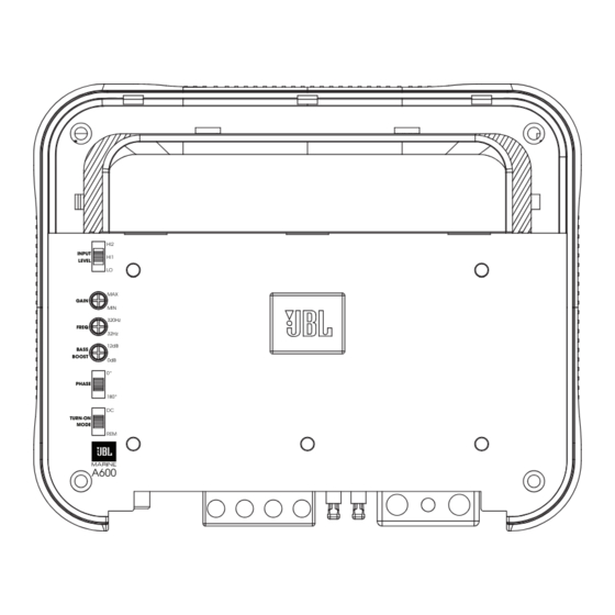 Harman JBL Marine A600 Owner's Manual