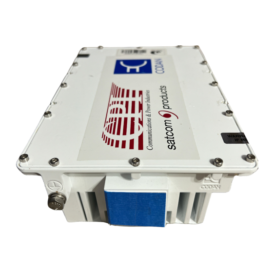 Codan 4916L-W/E-DC/EX-CE-NI Installation Manual